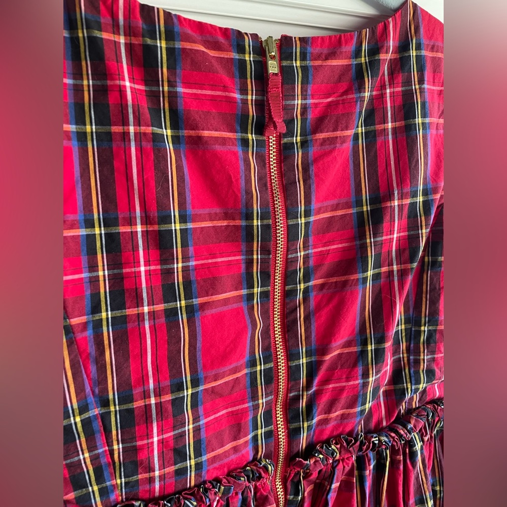 EUC J. Crew CREWCUTS Red Classic Tartan Plaid Girls Holiday Christmas Dress - 7 - Picture 5 of 7
